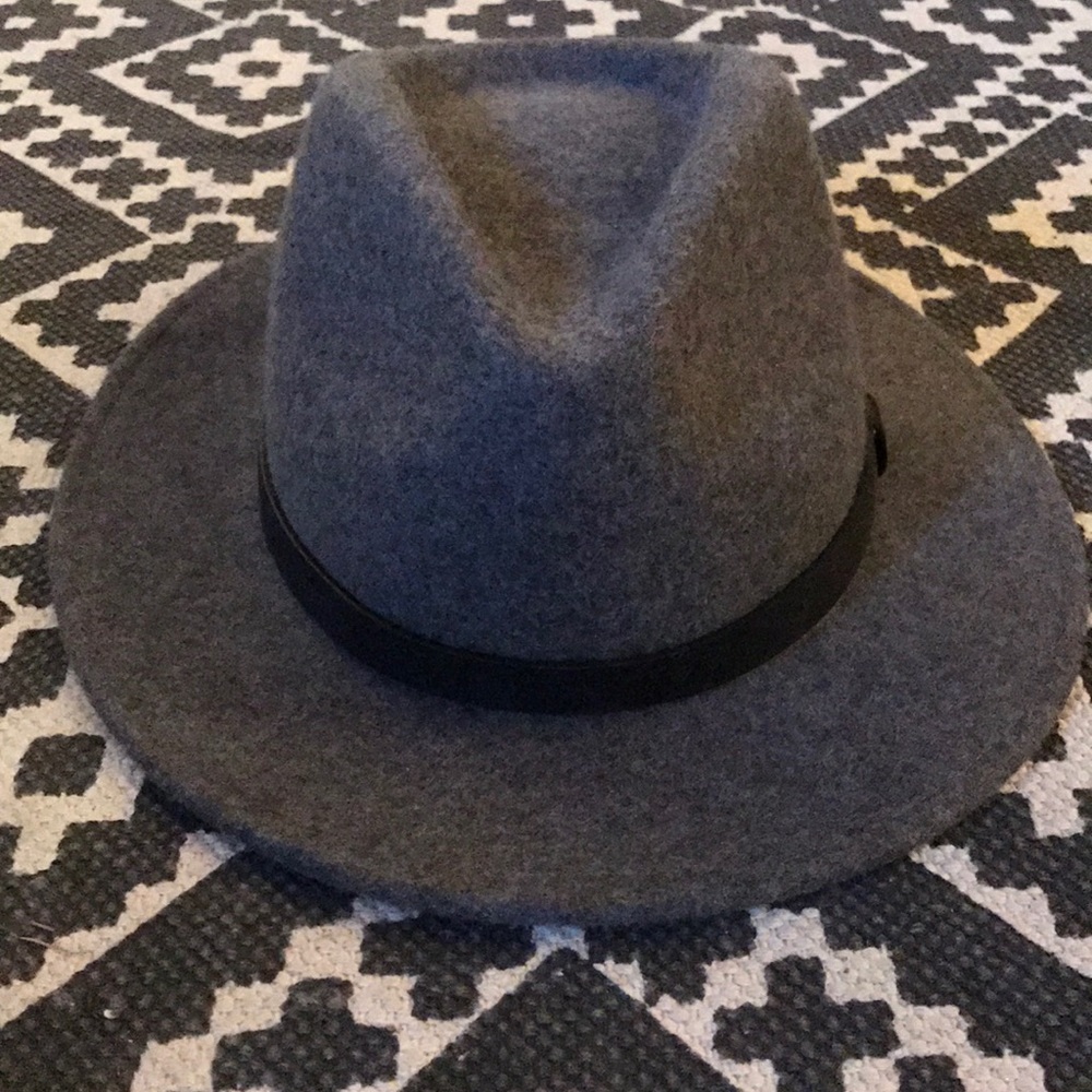 Brixton Gray Messer Fedora Size M.